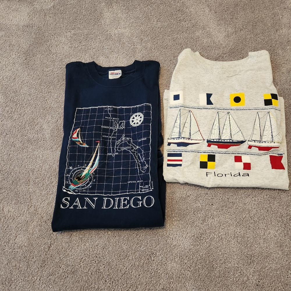 2 nautical t shirts